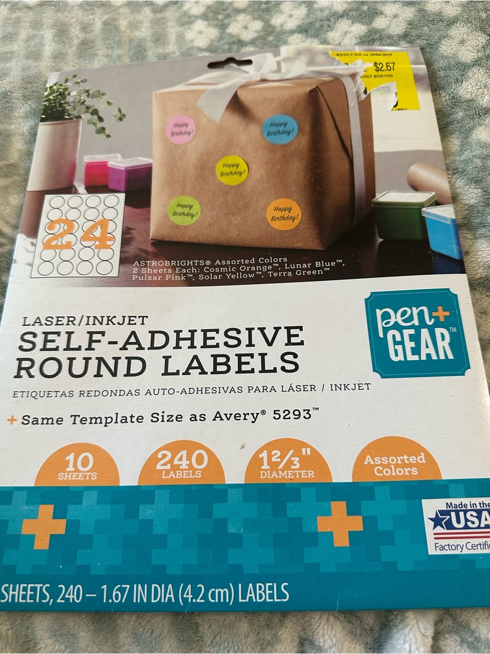 Pen & Gear Self Adhesive Round Labels
